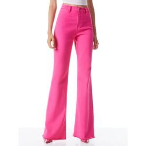 Alice + Olivia 'Gorgeous' Pink Cotton Coin Pocket Denim Jean Size 26 - NWT